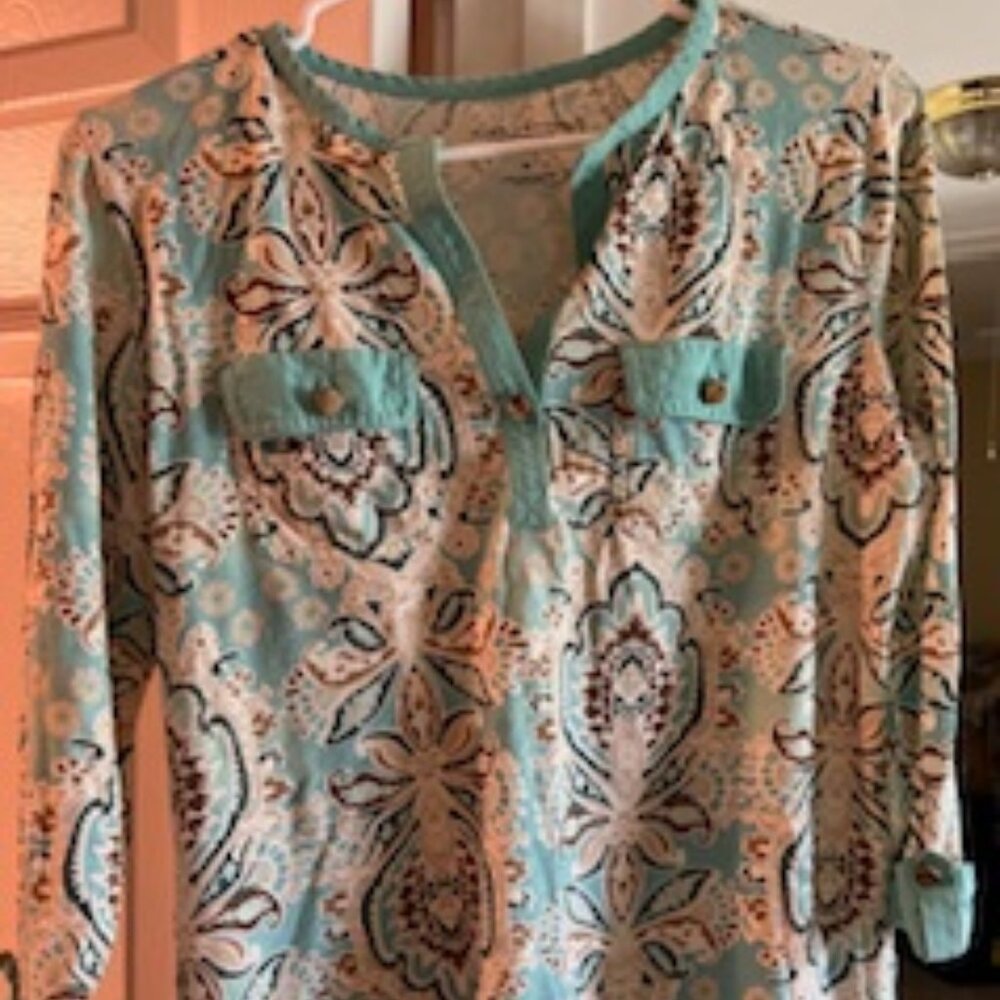 Charter Club Luxury Henley Blouse